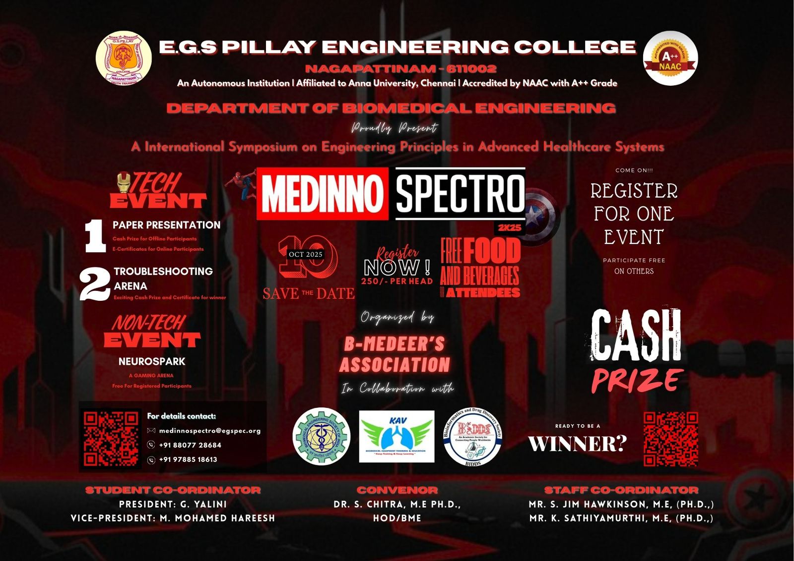 International Symposium on Engineering Principles in Advanced Healthcare Systems - MedinnoSpectro2k25